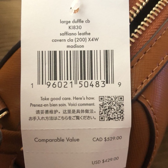 Kate Spade Madison Large Duffle Crossbody K1830 - Picture 9 of 9